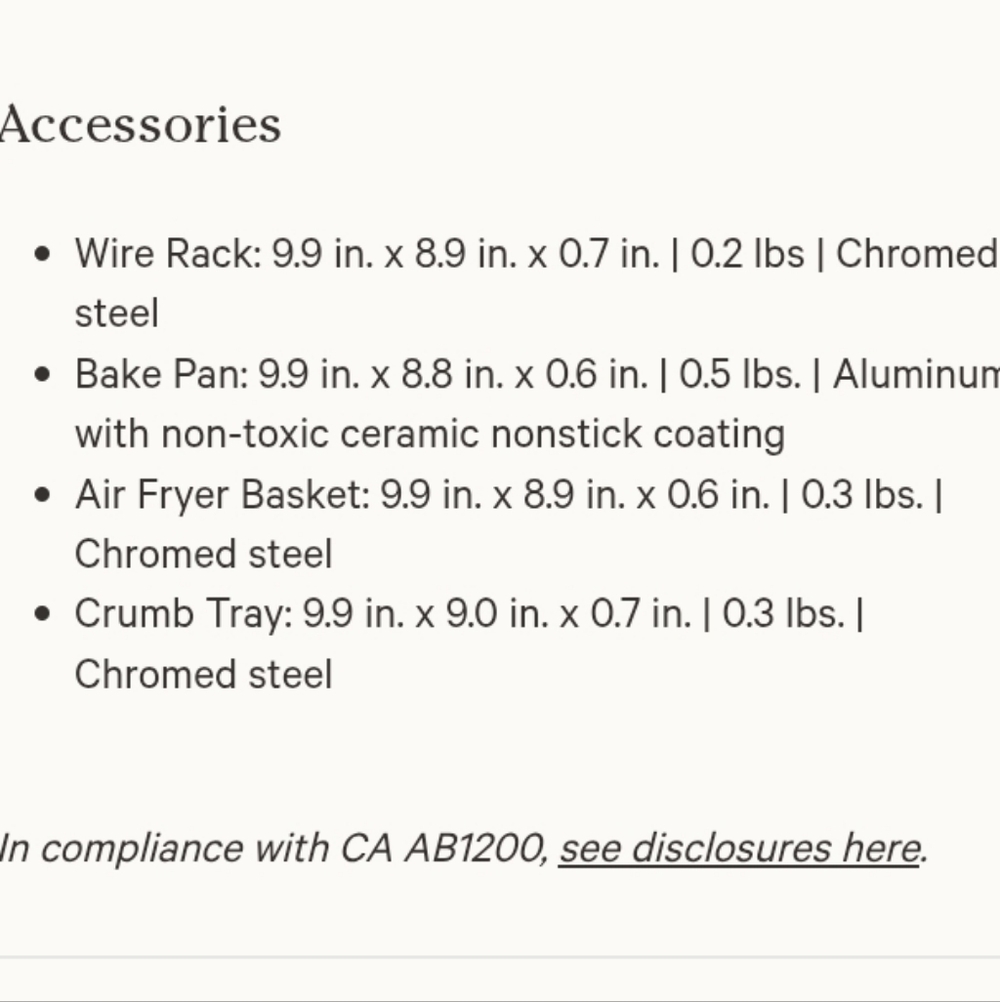 Our Place Wonder Oven Essentials-Drip Tray,Crisper Tray, Bake Tray& Wire Rack - Picture 6 of 6
